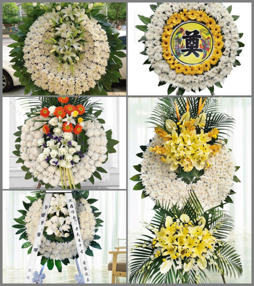 山东莱芜莱城区雪野镇望米台村花圈速递